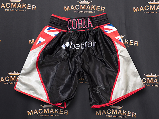 Carl Froch signed Trunks - Macmaker Promotions